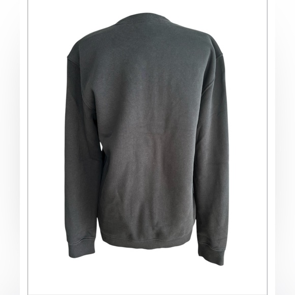 Skims Fleece Lounge Classic Crewneck Sweatshirt Size Small in Washed Onyx Small - Picture 4 of 6